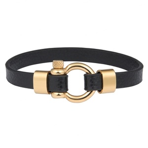 Pulseras de Cuero con Conector de Acero Inoxidable Estilo Italiano, Diseño Nuevo 2024, Venta al Por Mayor, Personalizadas - Product Image 5