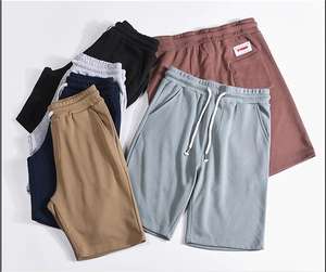 Wholesale Solid Casual Woolen Elastic Waist Cargo Custom Mesh Jogger <b>Shorts</b> <b>for</b> <b>Men</b> - Product Image 3