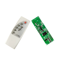 Avec télécommande 3.2V3.7V contrôle de la lumière + radar détection du corps humain lampe solaire circuit imprimé solaire LED carte pilote