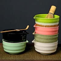 Bol à matcha personnalisé avec logo, bol à matcha en céramique, boîte cadeau pour cérémonie du thé, bol à matcha en céramique, outils pour le matcha