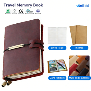 Diario de Viaje y Libro de Recuerdos <span class=keywords><strong>con</strong></span> Logotipo Personalizado, Regalo de Viaje Perfecto para Parejas <span class=keywords><strong>con</strong></span> Papel Reciclado - Product Image 1