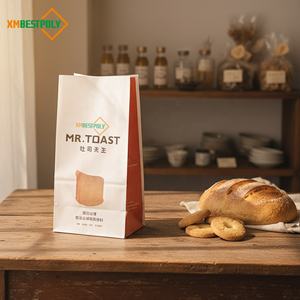 Bolsas <span class=keywords><strong>de</strong></span> Papel Kraft Antigrasa para Panadería y Pastelería, Impresión Personalizada, para Tostadas, Sándwiches, <span class=keywords><strong>Donuts</strong></span>, <span class=keywords><strong>Galletas</strong></span>, Bolsas <span class=keywords><strong>de</strong></span> Papel Desechables <span class=keywords><strong>de</strong></span> Grado Alimenticio - Product Image 4