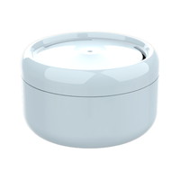 1.5L Automatique En Céramique Pet Distributeur D'eau Petits Animaux Bouteille Arrondie Chien/Chat Fontaine D'eau Pompe Intelligente Charge Alimentation