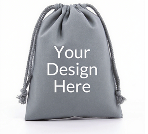 Pochette personnalisée en coton Sac à cordon en toile biologique avec logo - Product Image 6