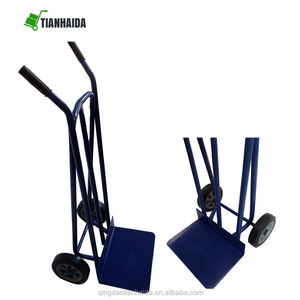 Carretilla Plegable de Acero para Almacén, Carro de Mano con Ruedas, Carretilla de Carga Portátil de Alta Resistencia con Dos Ruedas - Product Image 6