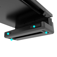 Soporte para Monitor de Escritorio para Juegos, con LED RGB, Elevador de Pantalla de Computadora, Plegable, de Acero y ABS, para PC y Estación de Trabajo