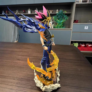 Figurines d'anime <span class=keywords><strong>Yu</strong></span>-<span class=keywords><strong>Gi</strong></span>-<span class=keywords><strong>Oh</strong></span> de haute qualité, figurine de monstres de duel, figurine Yami Yugi, statue de monstres de duel, modèle en PVC, collection de poupées, cadeau - Product Image 4