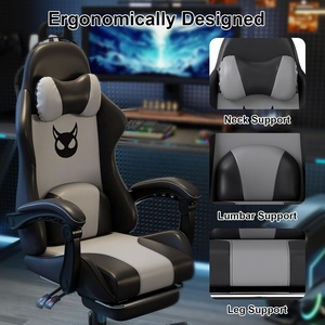 Custom Zero Gravity PC Devil Decor <span class=keywords><strong>Silla</strong></span> de juegos de diseño moderno muestra gratis barato ajustable Racing Gaming sillas con reposapiés - Product Image 6