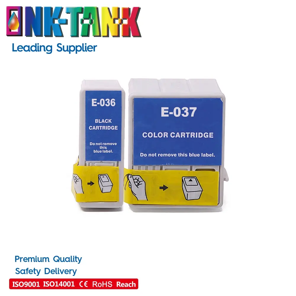 INK-TANK T026 T027 T028 T029 T036 T037 cartuccia d'inchiostro a getto d'inchiostro compatibile con colori Premium per stampante Epson