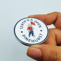Accessoires de golf de marqueurs de balle en métal de divers modèles personnalisés avec votre propre logo Marqueur de balle de golf magnétique de l'alphabet