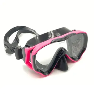 Sıcak satış profesyonel serbest dalış tüplü dalış ekipmanları genç dalış maskesi yüz maskesi