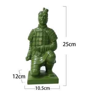 Estatuilla de resina/estatua de Qin Shihuang guerreros de terracota y caballos para recuerdo artesanía de resina regalo de recuerdo de viaje - Product Image 2