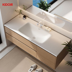 Lavabo de Piedra Sinterizada Premium Termoformado con Borde Delgado, Lavabo Integrado de Una Pieza para Encimera, Ideal para Compradores de Gran Volumen - Product Image 2
