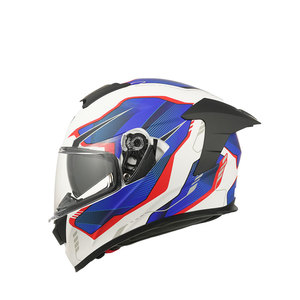 Hafif Motosiklet Tam Yüz Kaskı Çift Vizörlü ABS Nefes Alabilen İç Astar Yeni ECE Sertifikalı Her Mevsim Sürüş İçin - Product Image 6