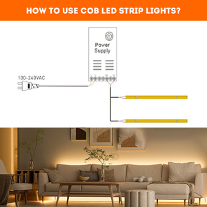 Bande lumineuse LED COB flexible ultra-étroite haute luminosité 12V 4,5 mm 5W/M IP20 2700K/3000K/4000K/6500K pour éclairage linéaire de meuble - Product Image 6