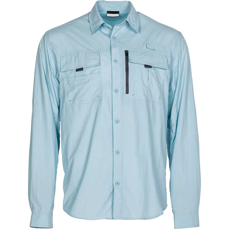 UPF50 + yeni varış yumuşak uzun kollu erkek gömlek Columbia balıkçılık gömlek