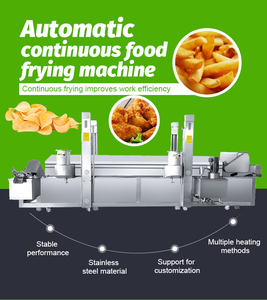 Tự động gà cốm khoai tây chiên khoai tây chiên khoai tây chiên Chuối chip hành tây đậu phộng lạc lạc chiên máy liên tục Nồi chiên - Product Image 2