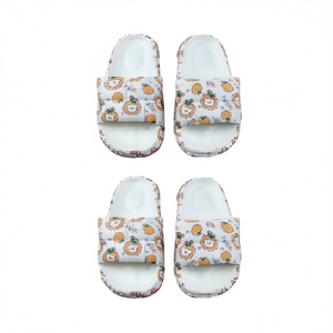 Ciabatte da casa da donna in cotone con stampa cartoon, suola ammortizzata in EVA, per tutte le stagioni, taglie 36 37 38 39 40 41 - Product Image 1