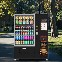 Distributeur automatique de boissons chaudes et froides JAS, refroidissement par compresseur, café/thé/lait/jus instantané, système de paiement par pièces