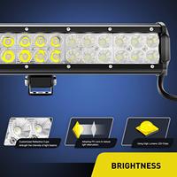 Éclairage automobile à Double rangée de 31 pouces, barres lumineuses de voiture tout-terrain de 198W pour camions, vtt, utv, autres accessoires luces para coche