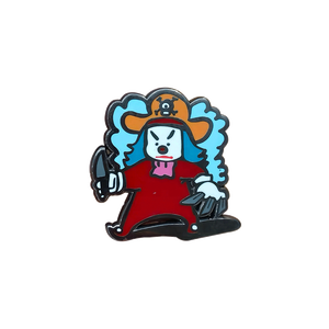 Pins de esmalte duro con diseños de personajes de circo, productos conmemorativos, chapados en níquel negro, para días importantes - Product Image 1