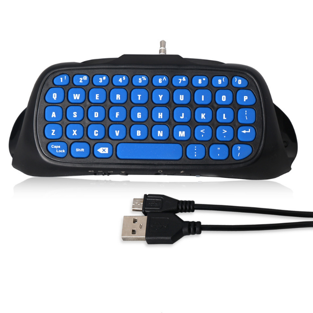 2.4G Wireless Gaming Keyboard for PS4/SLIM Game Controller Keyboard Wireless Keypad Message Chatpad