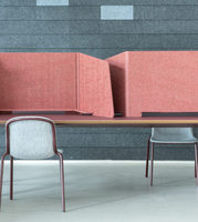 Séparation acoustique insonorisante de feutre de fibre de polyester de diviseur de bureau personnalisable de Table de bureau de quantité minimale de commande bas