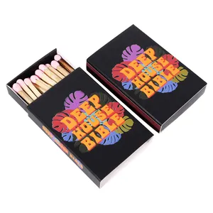 Bán buôn matchboxes xì gà phù hợp với logo an toàn tùy chỉnh que diêm hộp sang trọng