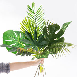 Florero creativo moderno con Muestra <span class=keywords><strong>de</strong></span> hoja <span class=keywords><strong>de</strong></span> tortuga <span class=keywords><strong>Planta</strong></span> verde artificial Decoraciones suaves Material plástico duradero - Product Image 2
