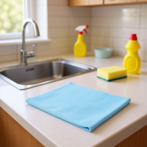 Paño de limpieza ILAN 100x75cm azul para uso doméstico - Product Image 2