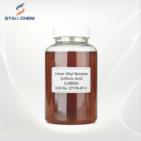Acide Linéaire Alkylbenzène Sulfonique (LABSA) de Qualité Industrielle CAS 27176-87-0 96% pH 2.0-3.0 pour Shampoing, Gel Douche, Savon pour les Mains (2 ans)