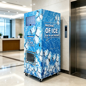 Máquina Expendedora de Hielo, Fabricante de Máquinas Expendedoras de Hielo, Envío Global, Entrega en 15 Días Hábiles, Máquina Expendedora de Cubitos de Hielo Automática con Garantía - Product Image 1