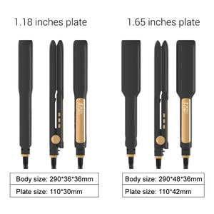 Cuidado del cabello de iones negativos Queratina Alisador de cabello profesional de alta temperatura Uso dual para cabello liso y rizado - Product Image 4