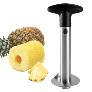 Kitchen Tools stainless steel pineapple corer Remover and slicer tool pineapple peeler cutter
