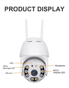 Icsee CCTV Camera ngoài trời 3MP kamara camera-giám sát-Bên ngoài Camara de seguridad camera PTZ WIFI 360 mạng - Product Image 5