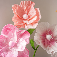 Fleurs artificielles géantes en papier faites à la main pour la décoration de mariage et de la fête des mères - Style moderne