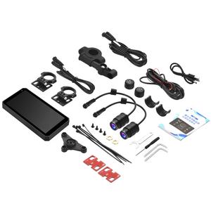 Neuester tragbarer Touchscreen-Motorrad monitor mit drahtloser IOS CarPlay-und Android Auto TPMS GPS Navigator-Aufnahme funktion - Product Image 6