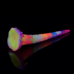 Dildo réaliste en silicone de 45 cm, dragon, <span class=keywords><strong>licorne</strong></span>, monstre, <span class=keywords><strong>plug</strong></span> <span class=keywords><strong>anal</strong></span>, stimulation du point G, jouet sexuel pour femmes et hommes - Product Image 6