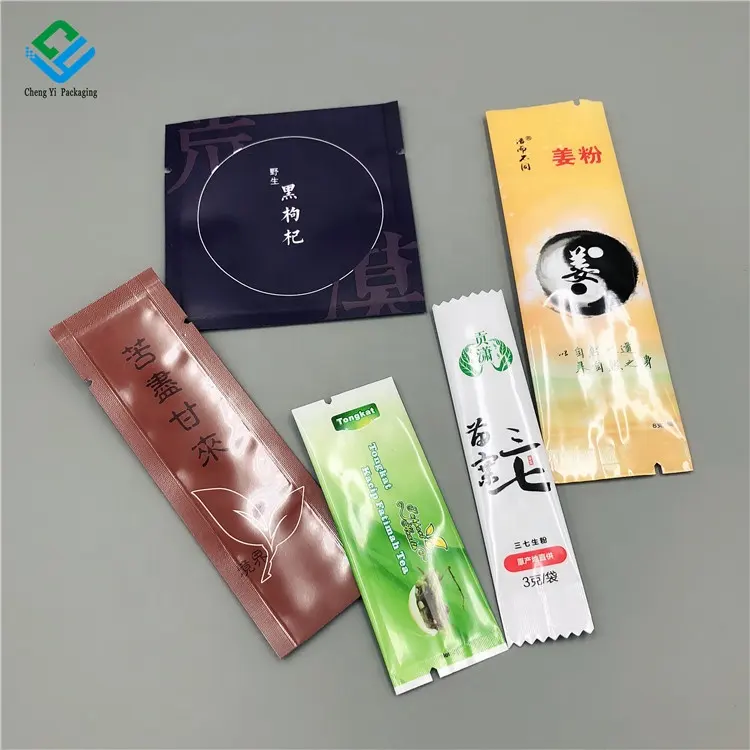Custom Stick Pouch Aluminum Foil Powder Small Heat Seal Sachet 5g 10g 12g Natural Honey Sachet Packaging Bag
