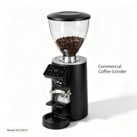 Molinillo de Café Eléctrico Comercial WARM con Muelas Planas de 74 mm, Dosificador para Espresso y Cafeterías