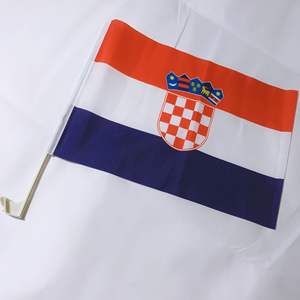 Флаг национальной страны Хорватии, флаг Республики Хорватии, флаг окна автомобиля - Product Image 2
