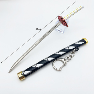 Design de mode Offre Spéciale japonais Anime démon tueur couteau modèle pendentif porte-clés en métal - Product Image 4