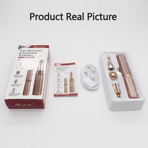Depiladora Eléctrica 4 en 1 para Mujer, Cabezal de Corte de Aleación, Carga USB, Depilación Indolora para Cuerpo, Rostro y Cejas, 45g - Product Image 6