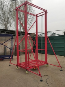 É<span class=keywords><strong>l</strong></span>évateur d'échafaudage électrique chaud 500kg 2m 6m 10m échafaudage électrique 400kg 6m <span class=keywords><strong>pour</strong></span> peindre <span class=keywords><strong>l</strong></span>'échafaudage mural <span class=keywords><strong>pour</strong></span> la construction - Product Image 2