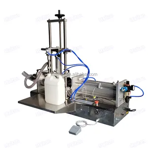 Semi Automatic Liquid Drink Beverage Filling Machine Liquid for Small Bottle Single/Double Head Beverage Liquid Filling Machine