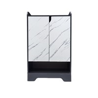 Meuble à chaussures métallique double porte multi-niveaux au design moderne pour l'entrée du salon