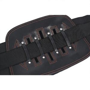 Vente directe usine – Ceinture de soutien lombaire médicale élastique et ajustable en polyester et cuir, respirante, de haute qualité - Product Image 3