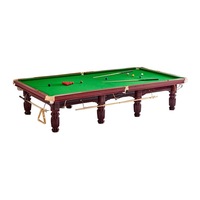 China Venta superior Nuevo diseño 12ft Tamaño estándar Star Tournament Juegos de calidad Jugar mesa de billar con calentador y accesorios gratuitos