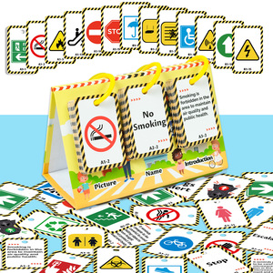72 cartes éducatives calendrier, texte et image, anglais, interactives parent-enfant, cartes 3D, apprentissage des <span class=keywords><strong>panneaux</strong></span> <span class=keywords><strong>de</strong></span> <span class=keywords><strong>signalisation</strong></span>, connaissances courantes, puzzle - Product Image 1