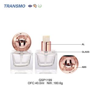 Flacon de lotion en verre écologique, flacon pulvérisateur en verre avec logo personnalisé, flacon en verre pour huile essentielle et parfum de 40 ml - Product Image 4